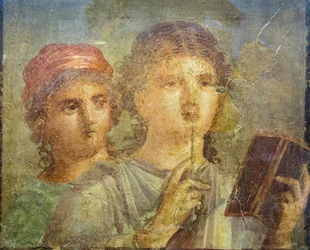 Fresco of a Girl Reading